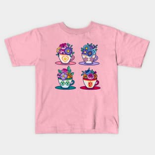 Teatime in Wonderland Kids T-Shirt